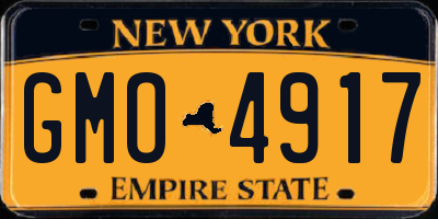 NY license plate GMO4917