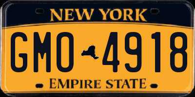 NY license plate GMO4918