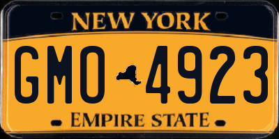 NY license plate GMO4923