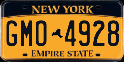 NY license plate GMO4928