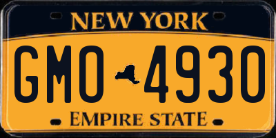 NY license plate GMO4930