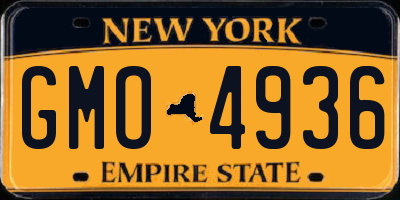 NY license plate GMO4936