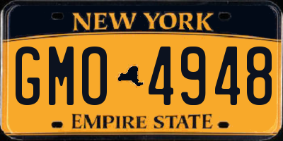 NY license plate GMO4948