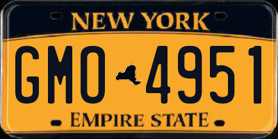NY license plate GMO4951