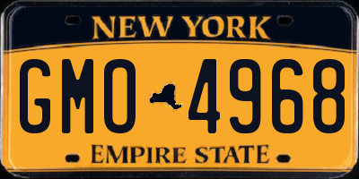 NY license plate GMO4968