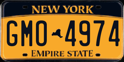 NY license plate GMO4974