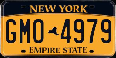 NY license plate GMO4979