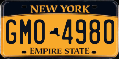 NY license plate GMO4980