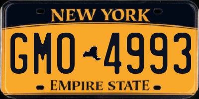 NY license plate GMO4993
