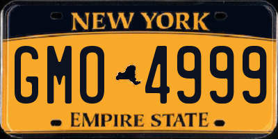 NY license plate GMO4999