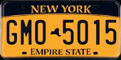 NY license plate GMO5015