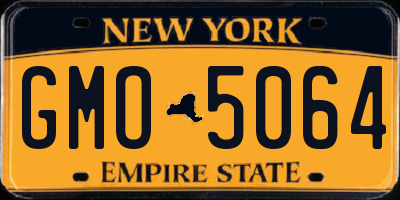 NY license plate GMO5064