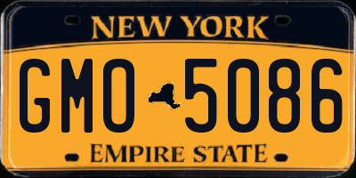 NY license plate GMO5086