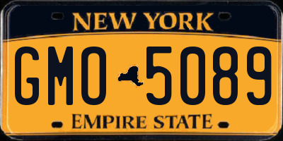 NY license plate GMO5089