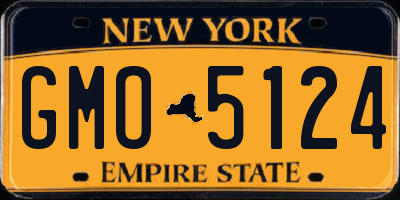 NY license plate GMO5124