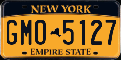 NY license plate GMO5127