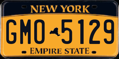 NY license plate GMO5129