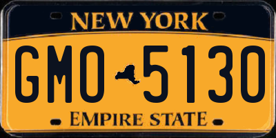 NY license plate GMO5130