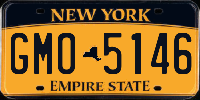 NY license plate GMO5146