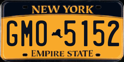 NY license plate GMO5152