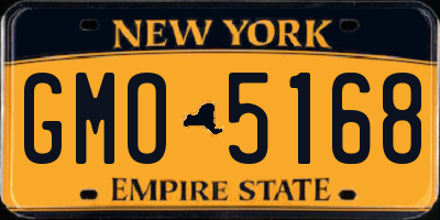 NY license plate GMO5168