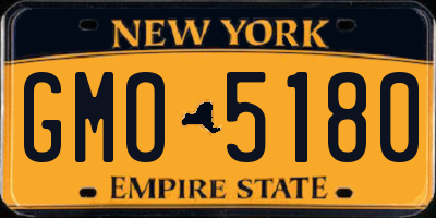 NY license plate GMO5180