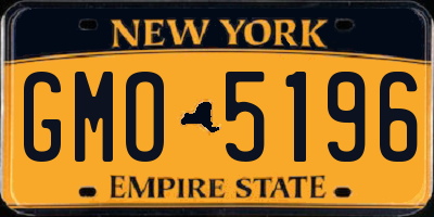 NY license plate GMO5196