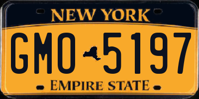 NY license plate GMO5197