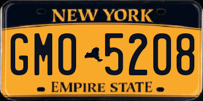 NY license plate GMO5208