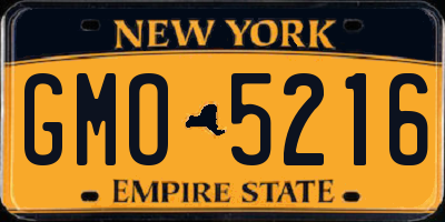 NY license plate GMO5216
