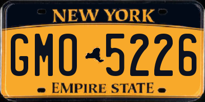 NY license plate GMO5226