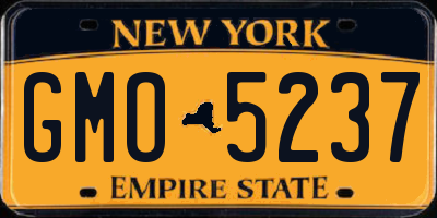 NY license plate GMO5237