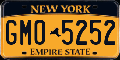 NY license plate GMO5252