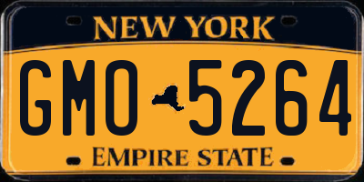 NY license plate GMO5264