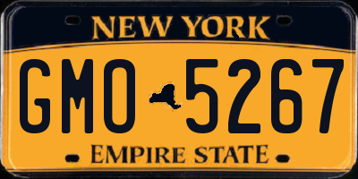 NY license plate GMO5267