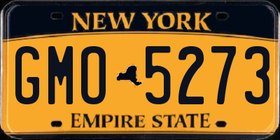NY license plate GMO5273