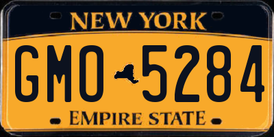 NY license plate GMO5284