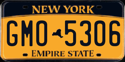 NY license plate GMO5306