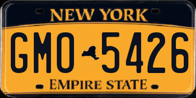 NY license plate GMO5426