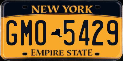 NY license plate GMO5429