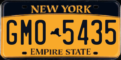 NY license plate GMO5435