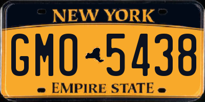 NY license plate GMO5438