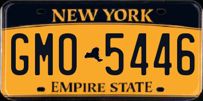 NY license plate GMO5446