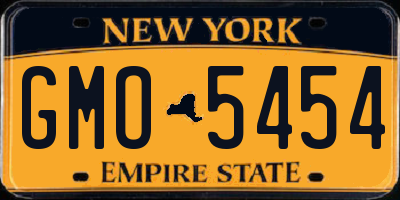 NY license plate GMO5454