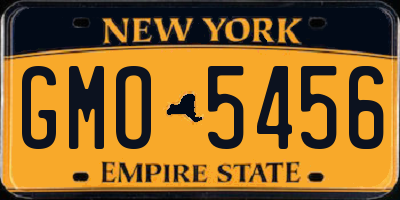 NY license plate GMO5456