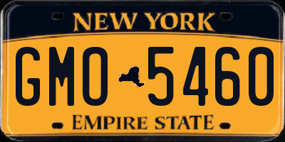 NY license plate GMO5460