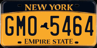 NY license plate GMO5464