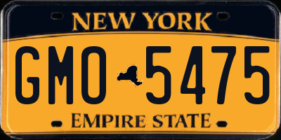 NY license plate GMO5475