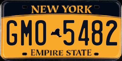NY license plate GMO5482