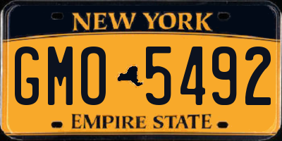 NY license plate GMO5492